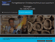 Tablet Screenshot of haberland-baumschmuck.de